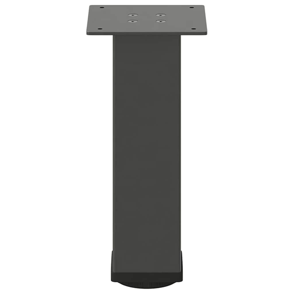 vidaXL Patas para mesa de centro (4 unidades), antracita, 42-44 cm, acero - Image 6