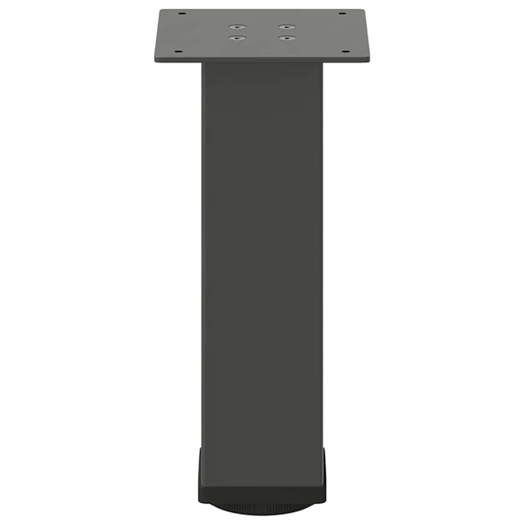 vidaXL Patas para mesa de centro (4 unidades), antracita, 42-44 cm, acero - Image 5