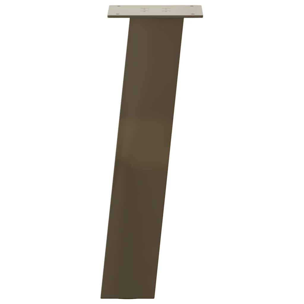 vidaXL Patas para mesa de centro 4 unidades de acero natural, 42 cm, acero - Image 5