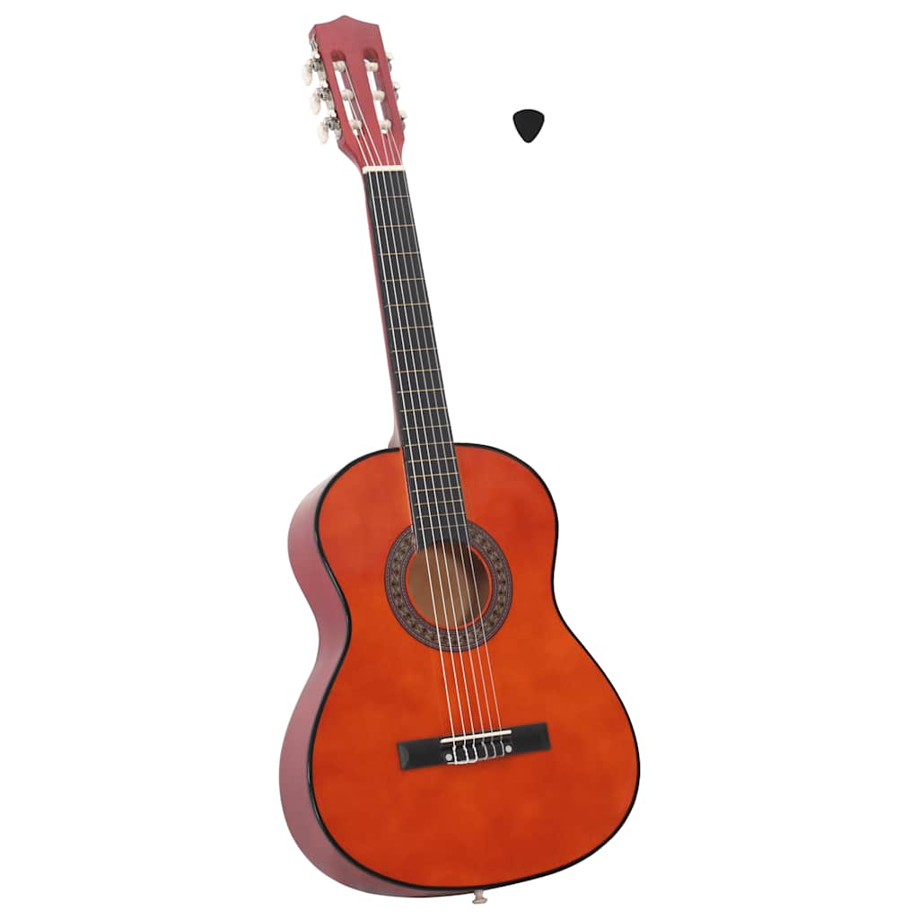 vidaXL Guitarra clásica niños y principiantes madera de tilo 3/4 36"