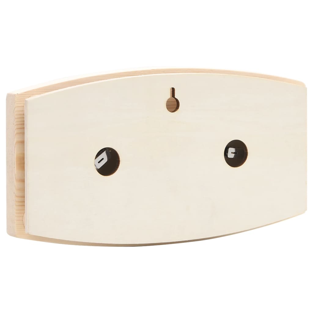 vidaXL 2-in-1 Sauna-Hygrothermograph und Sanduhr Set Massivholz Kiefer - Image 5