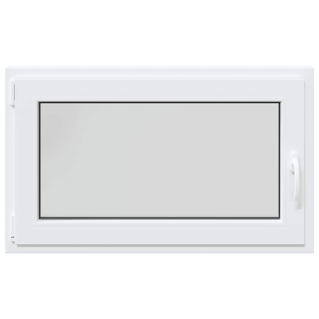 vidaXL Kellerfenster "RISOR" 100x70 cm Drehkipp DIN Links Weiß - Image 5