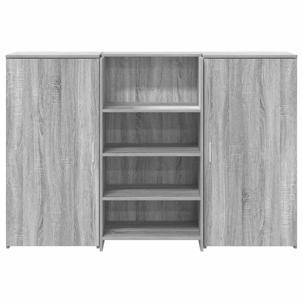 vidaXL Empfangstheke Grau Sonoma 155x50x103,5 cm Holzwerkstoff - Image 5