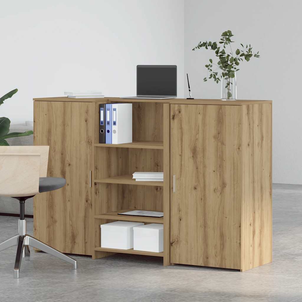 vidaXL Empfangstheke Artisan-Eiche 155x50x103,5 cm Holzwerkstoff - Image 3