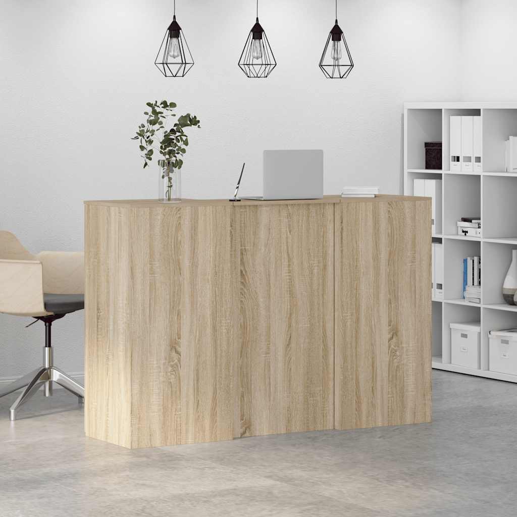 vidaXL Empfangstheke Sonoma-Eiche 155x50x103,5 cm Holzwerkstoff - Image 4