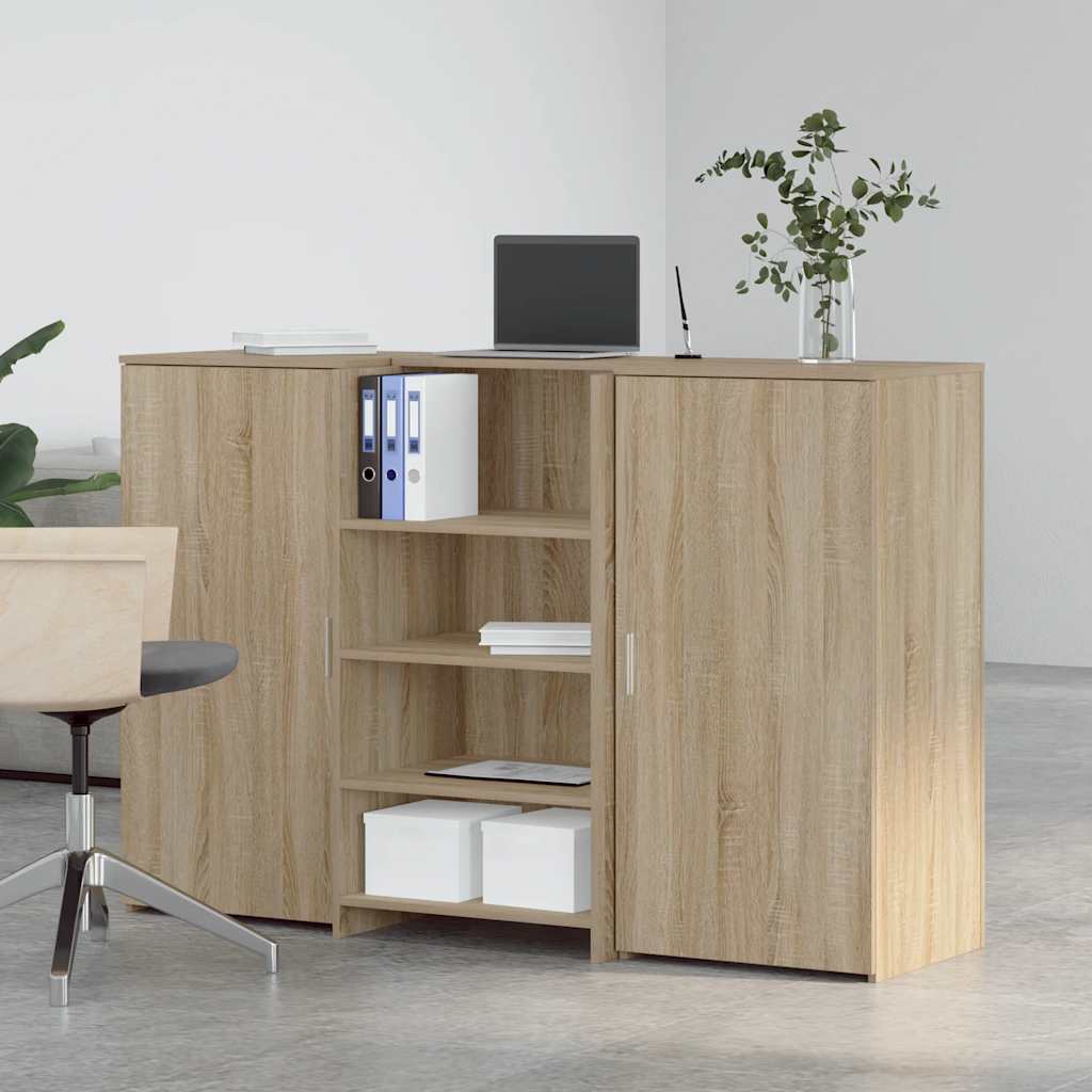 vidaXL Empfangstheke Sonoma-Eiche 155x50x103,5 cm Holzwerkstoff - Image 3