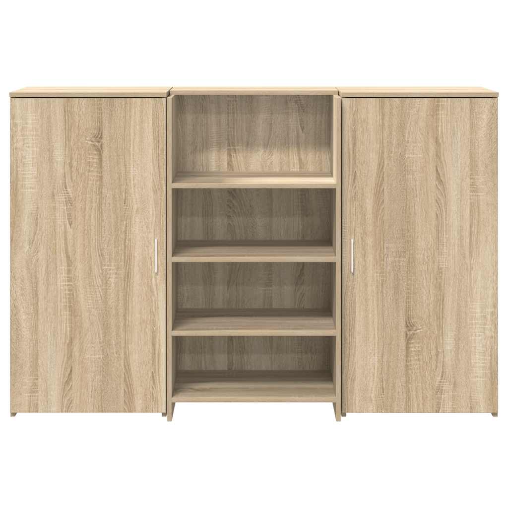 vidaXL Empfangstheke Sonoma-Eiche 155x50x103,5 cm Holzwerkstoff - Image 5
