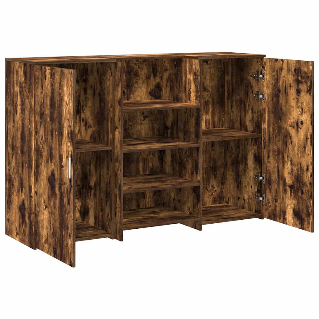 vidaXL Empfangstheke Räuchereiche 155x50x103,5 cm Holzwerkstoff - Image 6