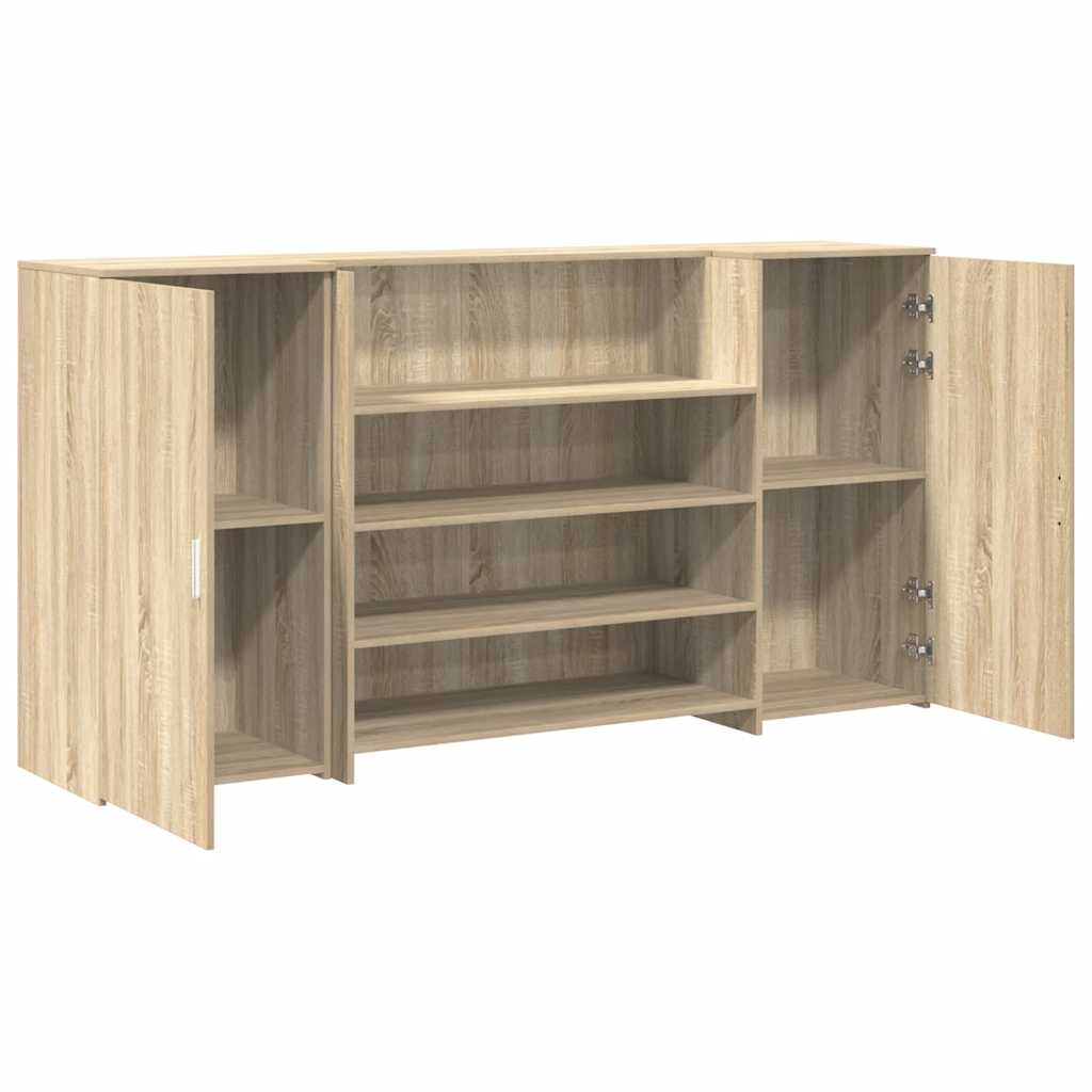 vidaXL Empfangstheke Sonoma-Eiche 200x50x103,5 cm Holzwerkstoff - Image 6