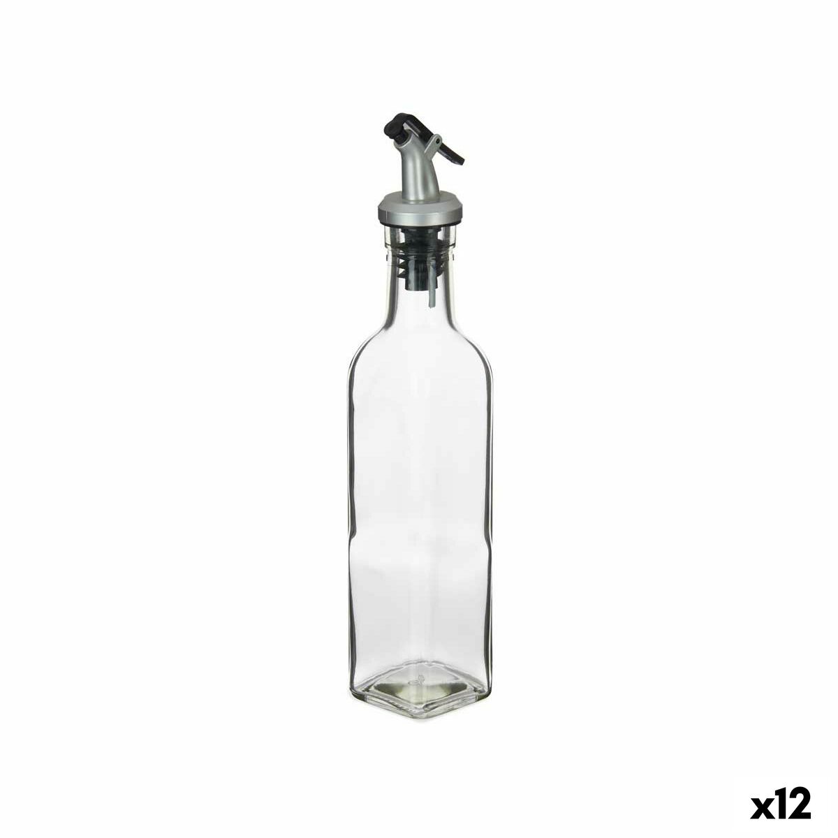 Oliera Vivalto Trasparente Vetro Silicone Acciaio polipropilene Plastica 250 ml 5 x 24,5 x 5 cm (12 Unità)
