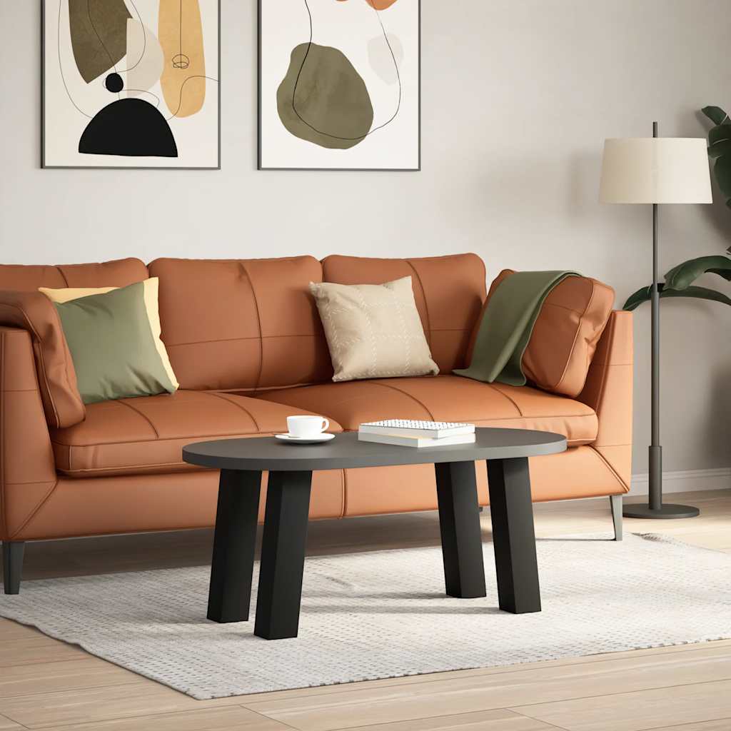 vidaXL Patas para mesa de centro (4 unidades), color negro, 42 cm, acero - Image 3