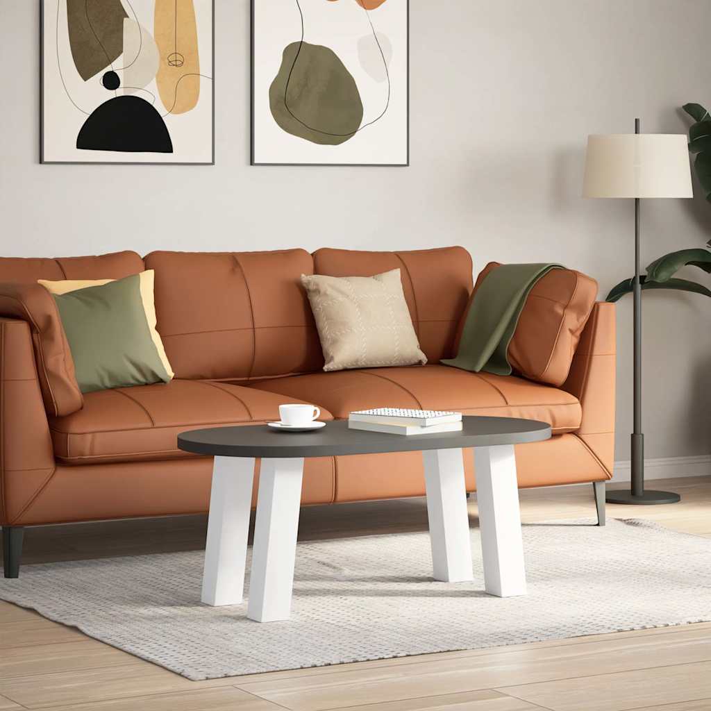 vidaXL Patas para mesa de centro (4 unidades), color blanco, 42 cm, acero - Image 3