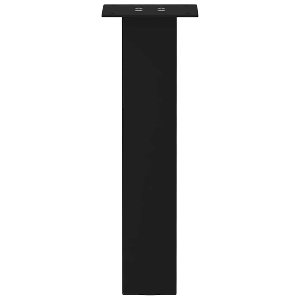 vidaXL Patas para mesa de centro (4 unidades), color negro, 30 cm, acero - Image 6