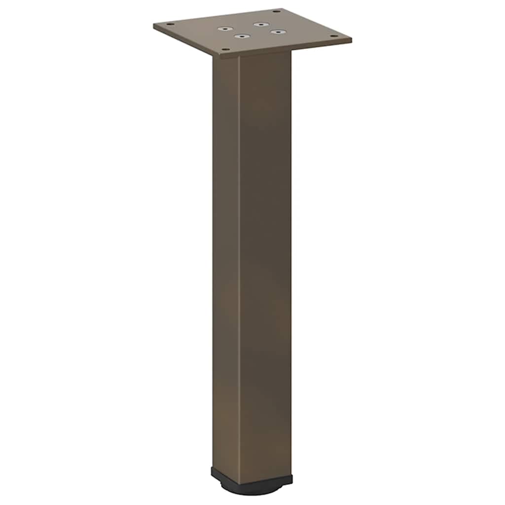 vidaXL Patas para mesa de centro 4 unidades acero natural 30-32 cm Acero - Image 4