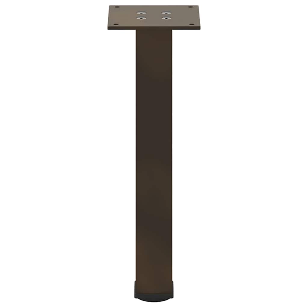 vidaXL Patas para mesa de centro 4 unidades acero natural 30-32 cm Acero - Image 6