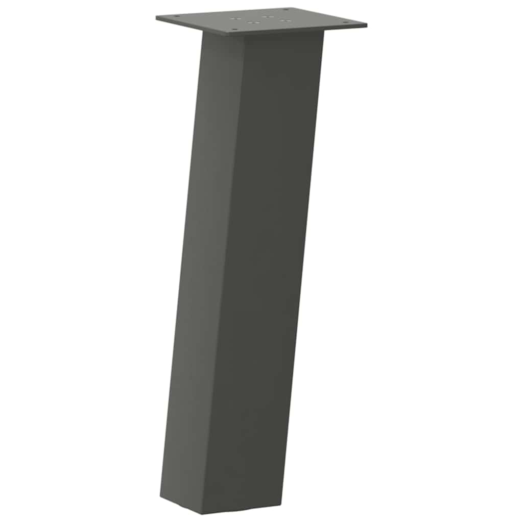 vidaXL Patas para mesa de centro 4 unidades antracita 30 cm acero - Image 4