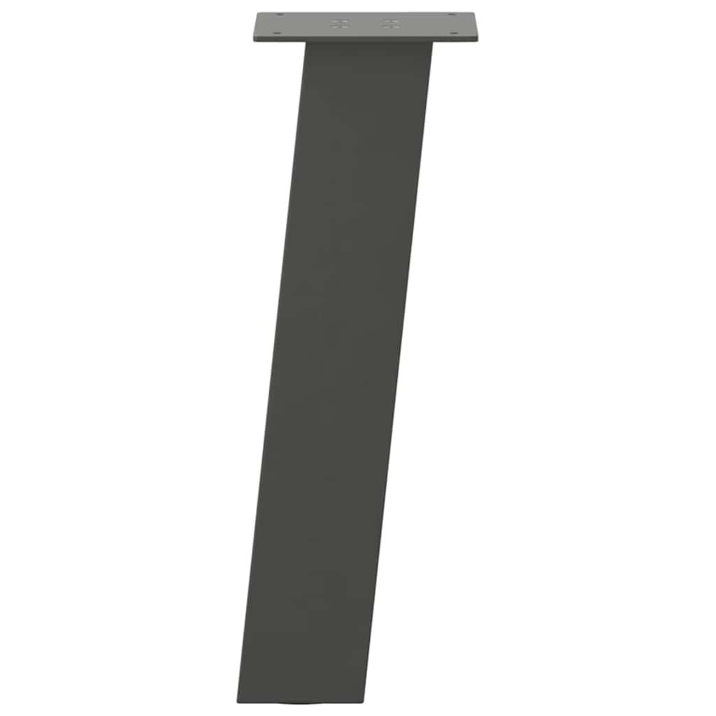vidaXL Patas para mesa de centro 4 unidades antracita 30 cm acero - Image 5