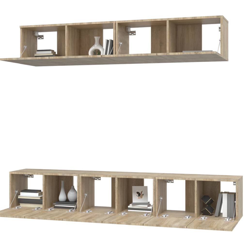 vidaXL Ensemble de meubles TV 5 pcs Chêne sonoma Bois d'ingénierie - Image 4