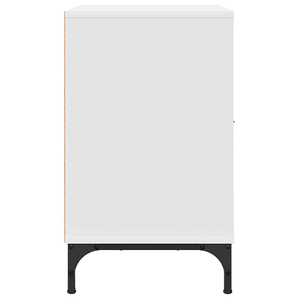 vidaXL Tables de chevet 2 pcs Blanc 49 x 36 x 61 cm Bois d'ingénierie - Image 6