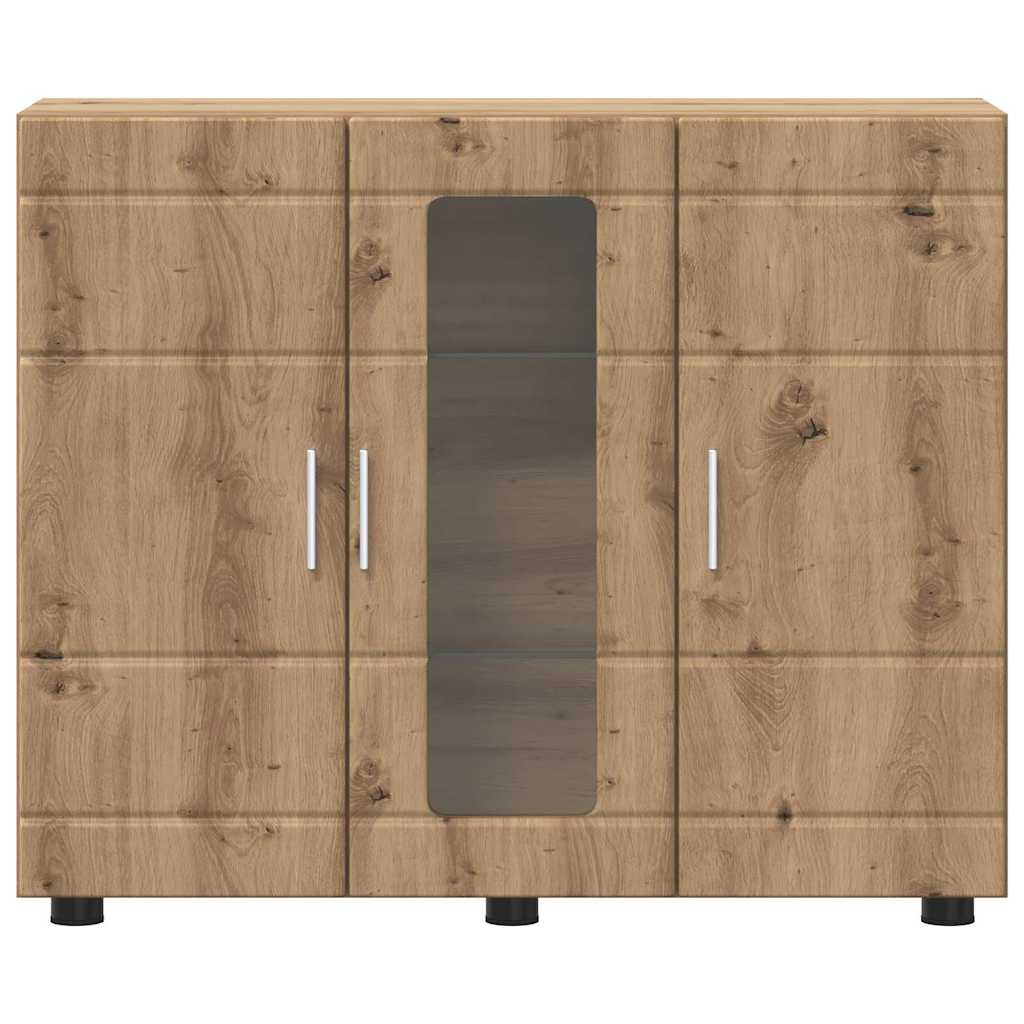 vidaXL Buffet chêne artisanal 55,5 x 29 x 100 cm Bois d'ingénierie - Image 6