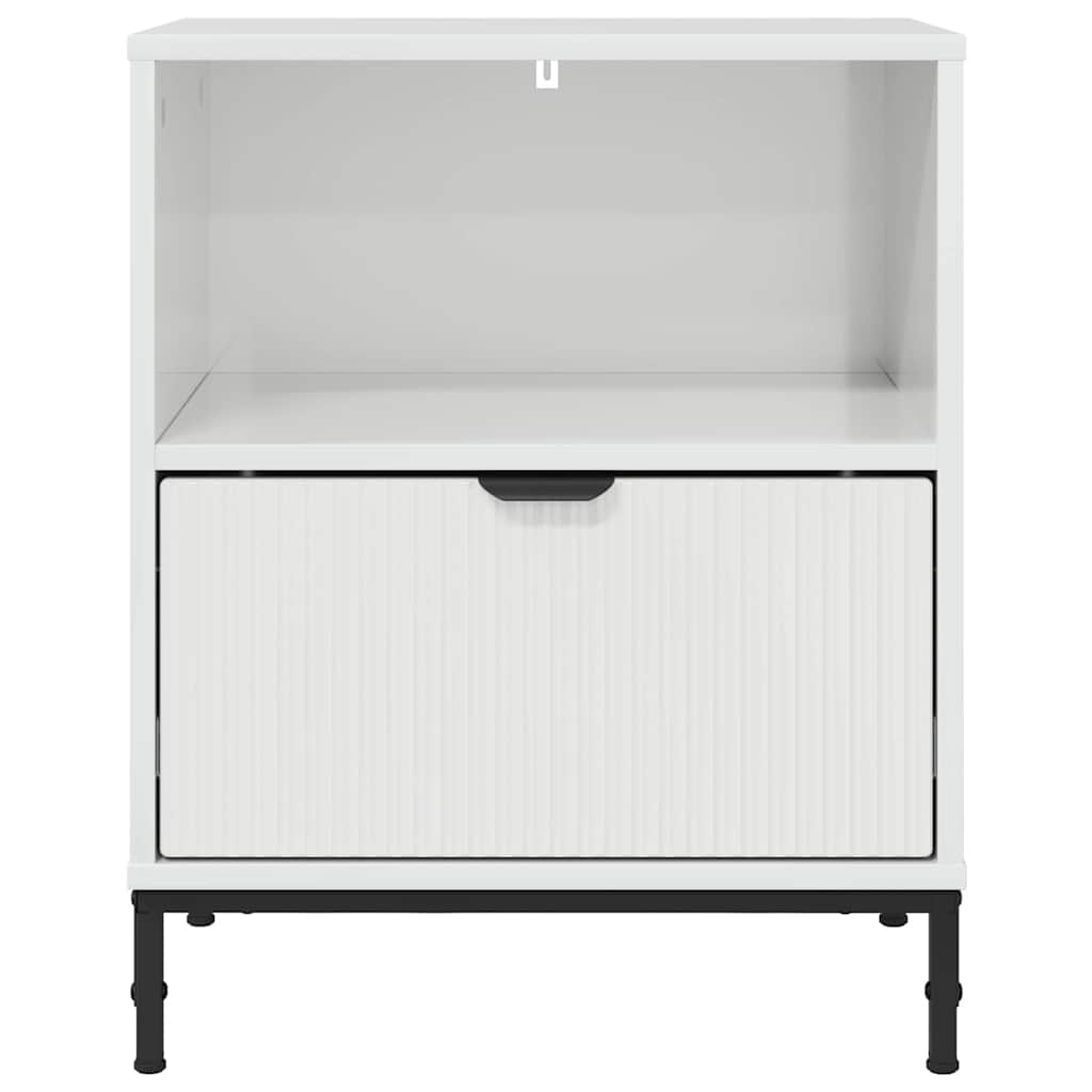 vidaXL Tables de chevet 2 pcs Blanc brillant 49 x 36 x 61 cm - Image 5