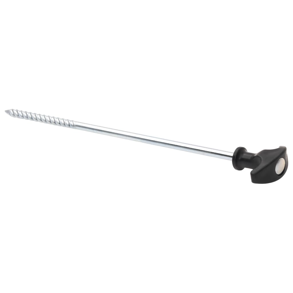 vidaXL Piquets de tente 24 pcs 30 cm Ø7 mm acier galvanisé - Image 4