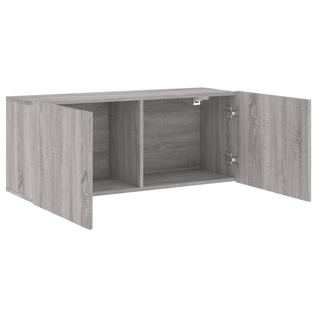 vidaXL Mueble para TV de pared gris Sonoma 100x30x41 cm - Image 5