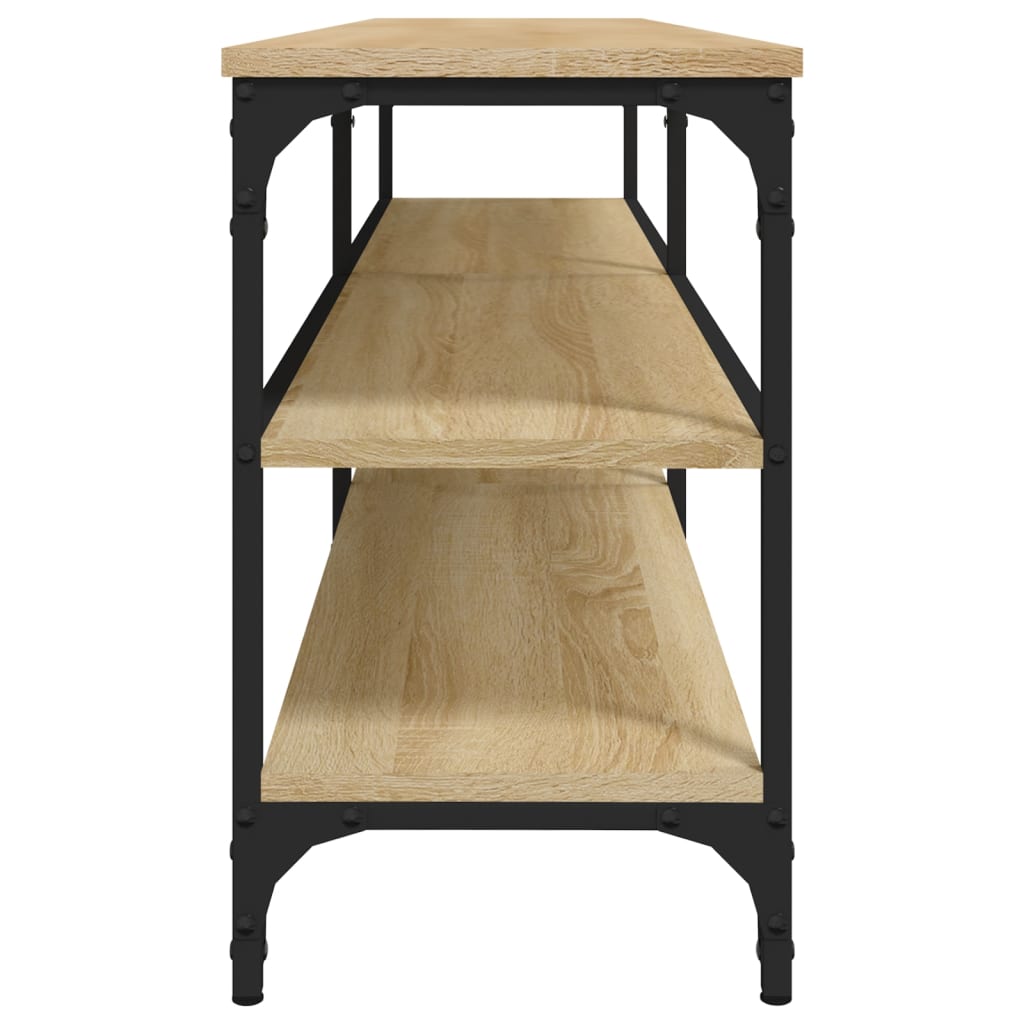 vidaXL Mueble de TV madera contrachapada roble Sonoma 160x30x50 cm - Image 6