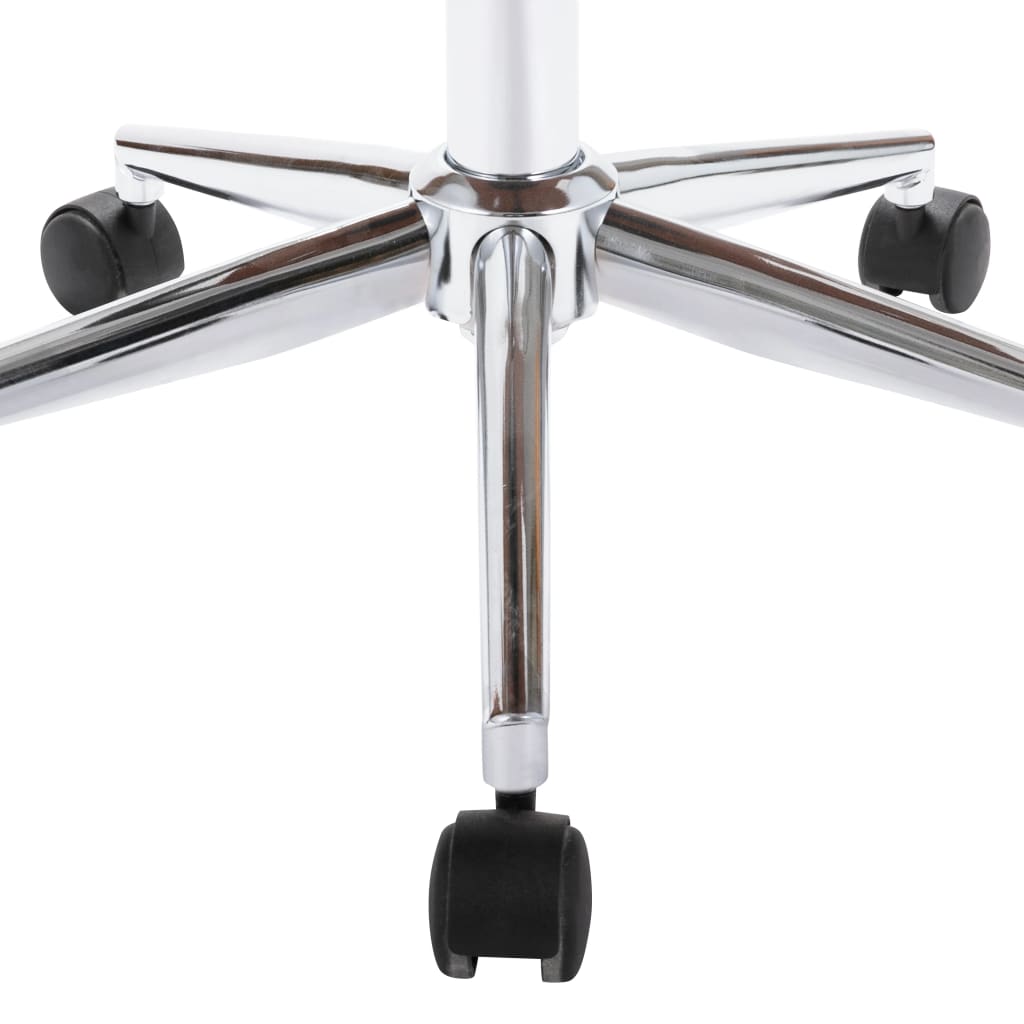 vidaXL Silla de oficina giratoria de madera curvada y tela gris - Image 6