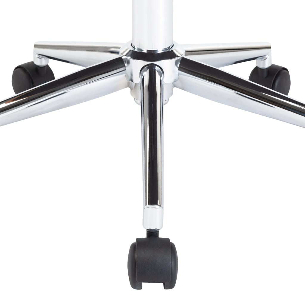 vidaXL Silla de oficina giratoria de madera curvada y tela gris - Image 6