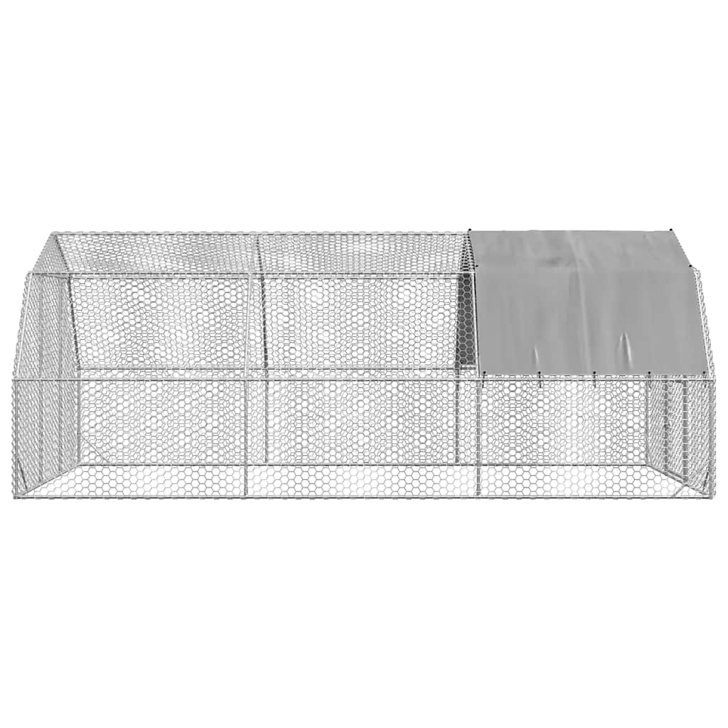 vidaXL Hühnerstall mit Dach 2,5x6x2,25 m Verzinkter Stahl - Image 4