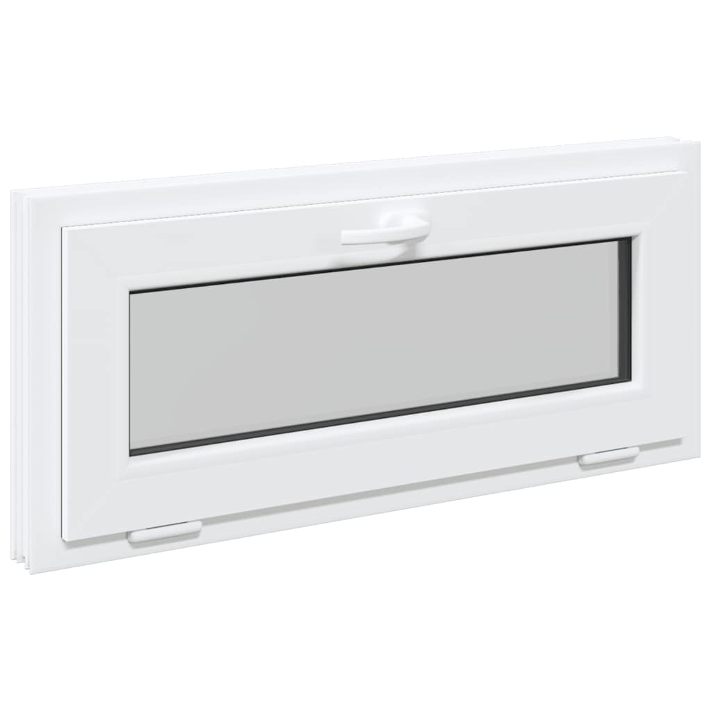 vidaXL Kellerfenster RISOR 90x40 cm Kipp 3-fach Verglasung Weiß - Image 4