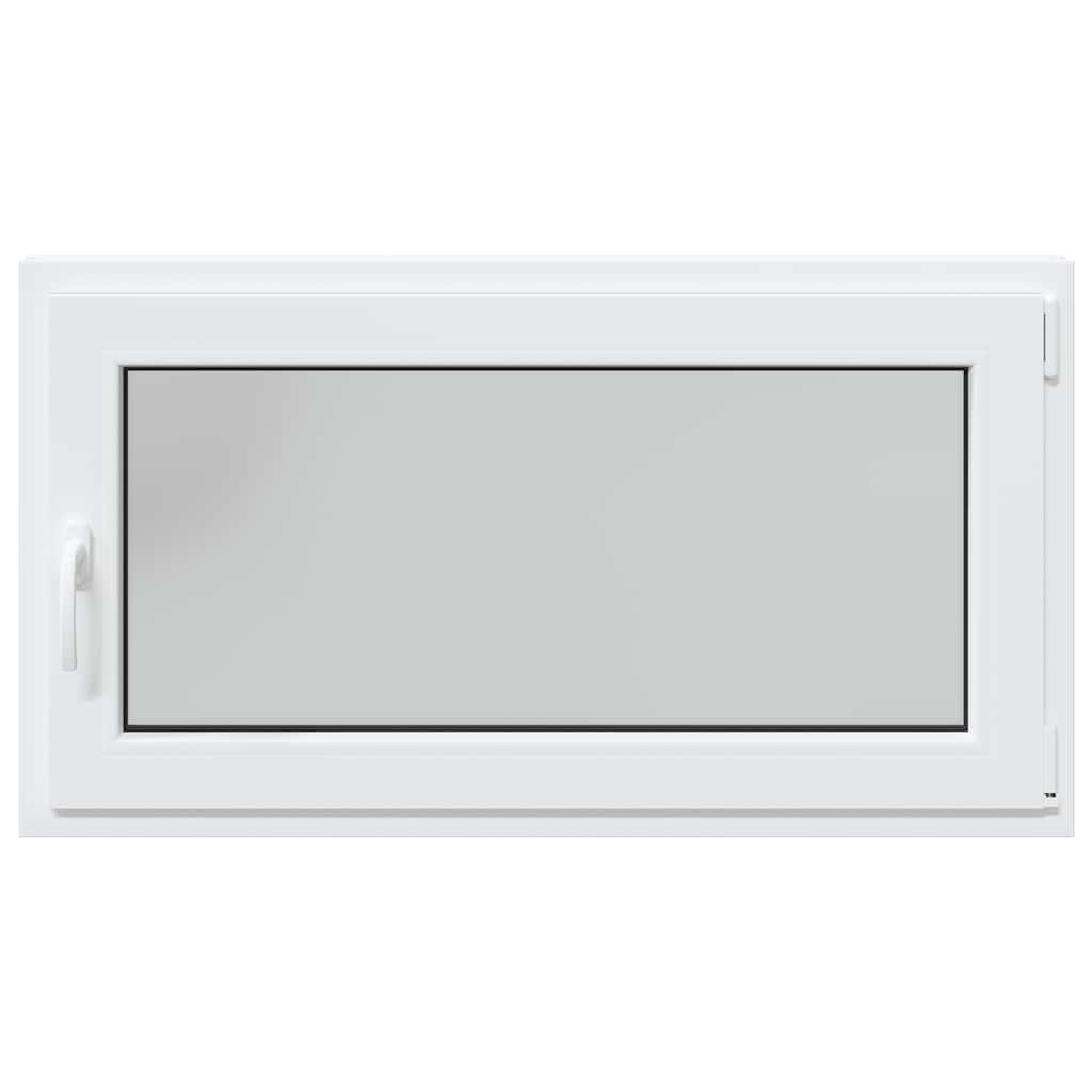 vidaXL Kellerfenster RISOR 110x50 cm Dreh Kipp DIN Rechts Weiß - Image 5