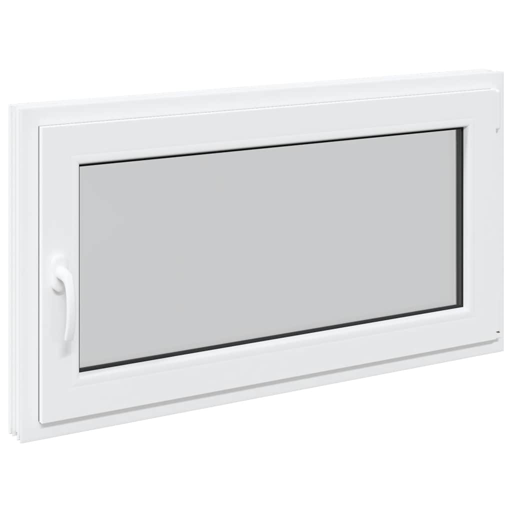 vidaXL Kellerfenster RISOR 110x50 cm Dreh Kipp DIN Rechts Weiß - Image 4