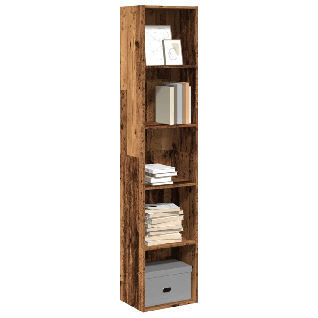 vidaXL Bücherregal Altholz-Optik 40x30x189 cm Holzwerkstoff