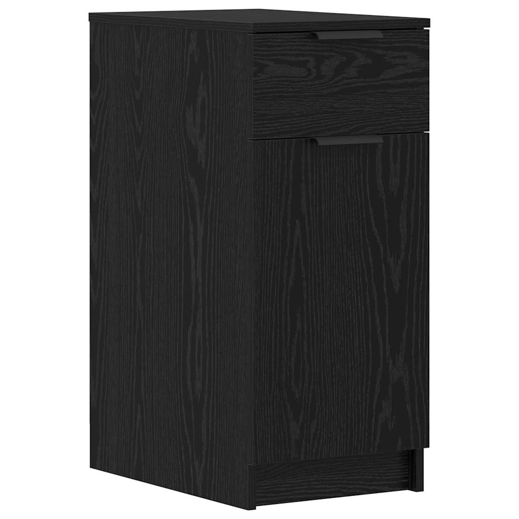 vidaXL Schreibtisch mit Speicher Schwarz Eichen-Optik 133 x 50 x 75 cm - Image 6