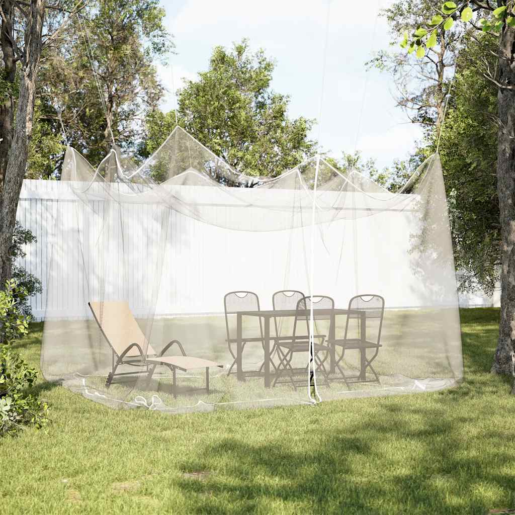 vidaXL Moskitonetz für den Außenbereich, 220 Maschen, Weiß, 300 x 300 x 250 cm