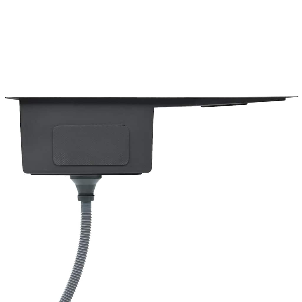 vidaXL Handgefertigte Küchenspüle Edelstahl - Image 5