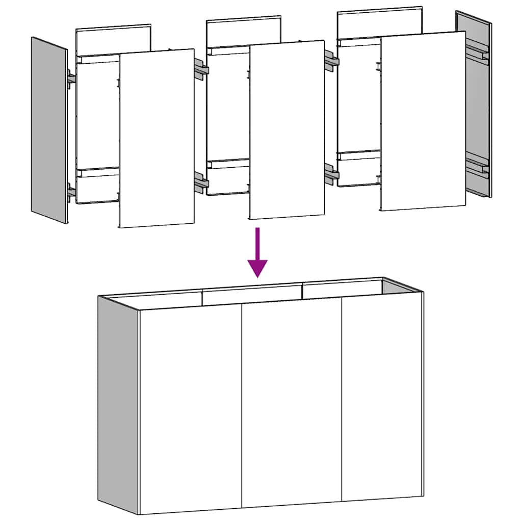 vidaXL Pflanzkübel Anthrazit 120x40x80 cm Kaltgewalzter Stahl - Image 6