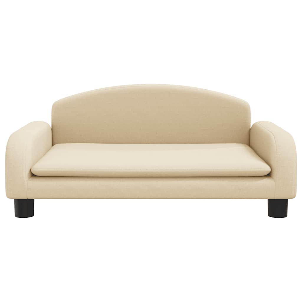 vidaXL Lit pour chien crème 70x45x30 cm tissu - Image 3