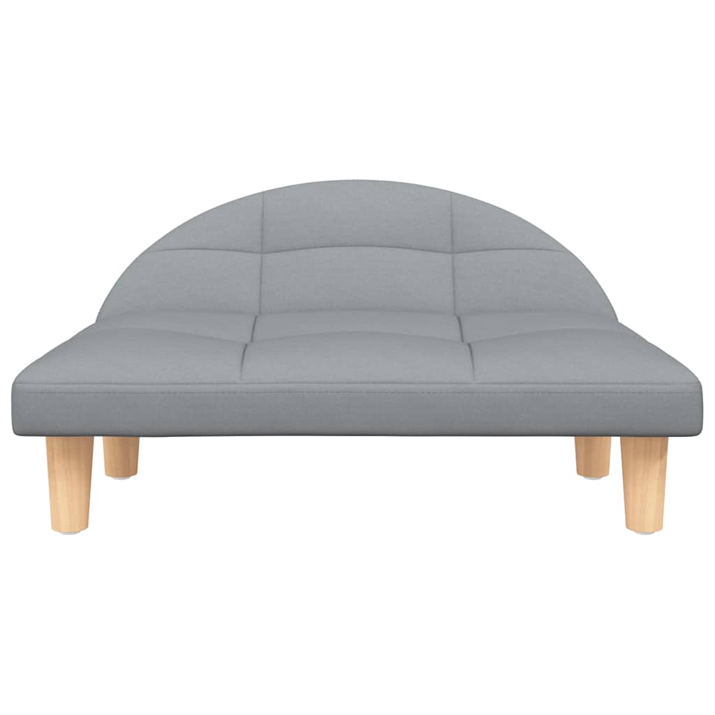 vidaXL Lit pour chien gris clair 70x52x30 cm tissu - Image 3
