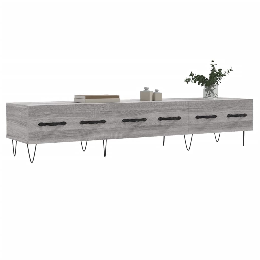 vidaXL Mueble de TV madera de ingeniería gris Sonoma 150x36x30 cm - Image 3