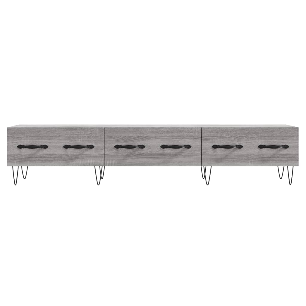 vidaXL Mueble de TV madera de ingeniería gris Sonoma 150x36x30 cm - Image 5