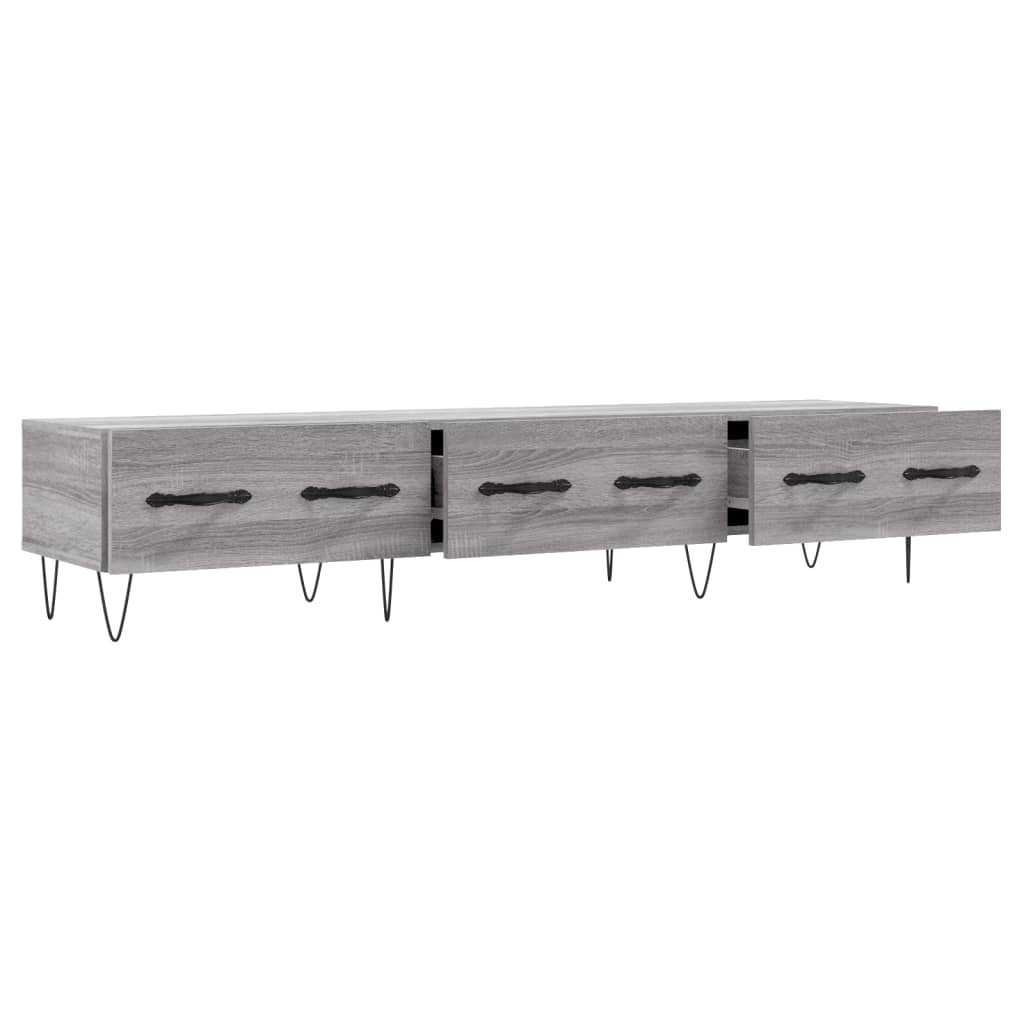 vidaXL Mueble de TV madera de ingeniería gris Sonoma 150x36x30 cm - Image 6
