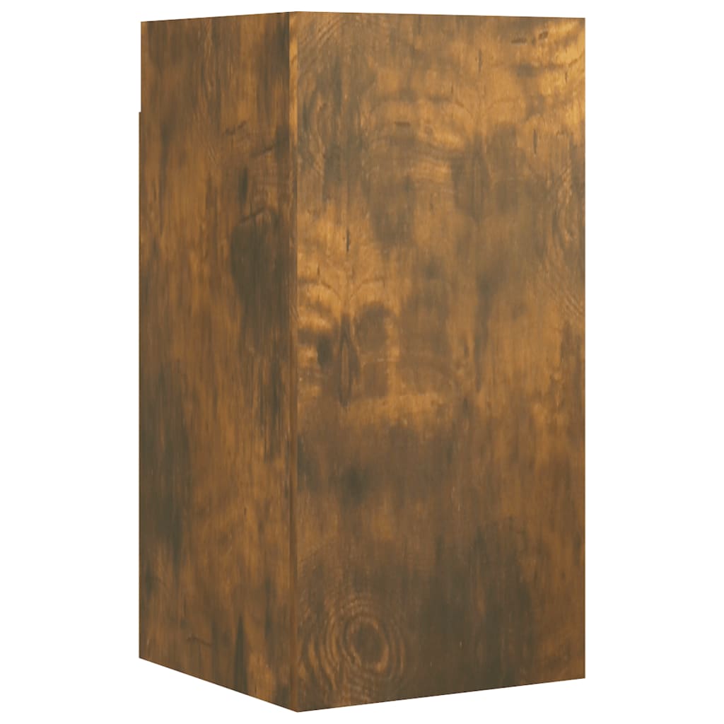 vidaXL Set de muebles de TV 7 pzas madera contrachapada roble ahumado - Image 6