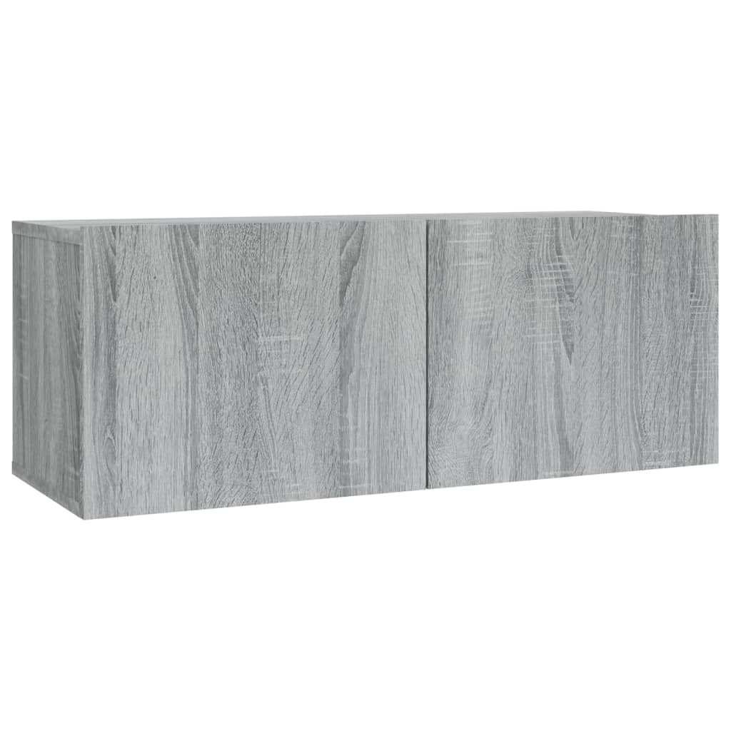 vidaXL Set de muebles para TV 2 pzas madera contrachapada gris Sonoma - Image 5