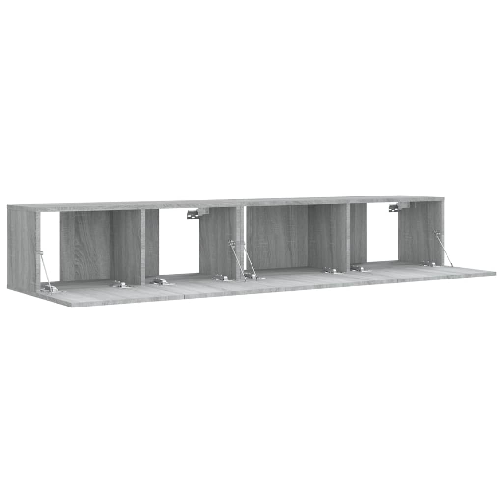 vidaXL Set de muebles para TV 2 pzas madera contrachapada gris Sonoma - Image 4