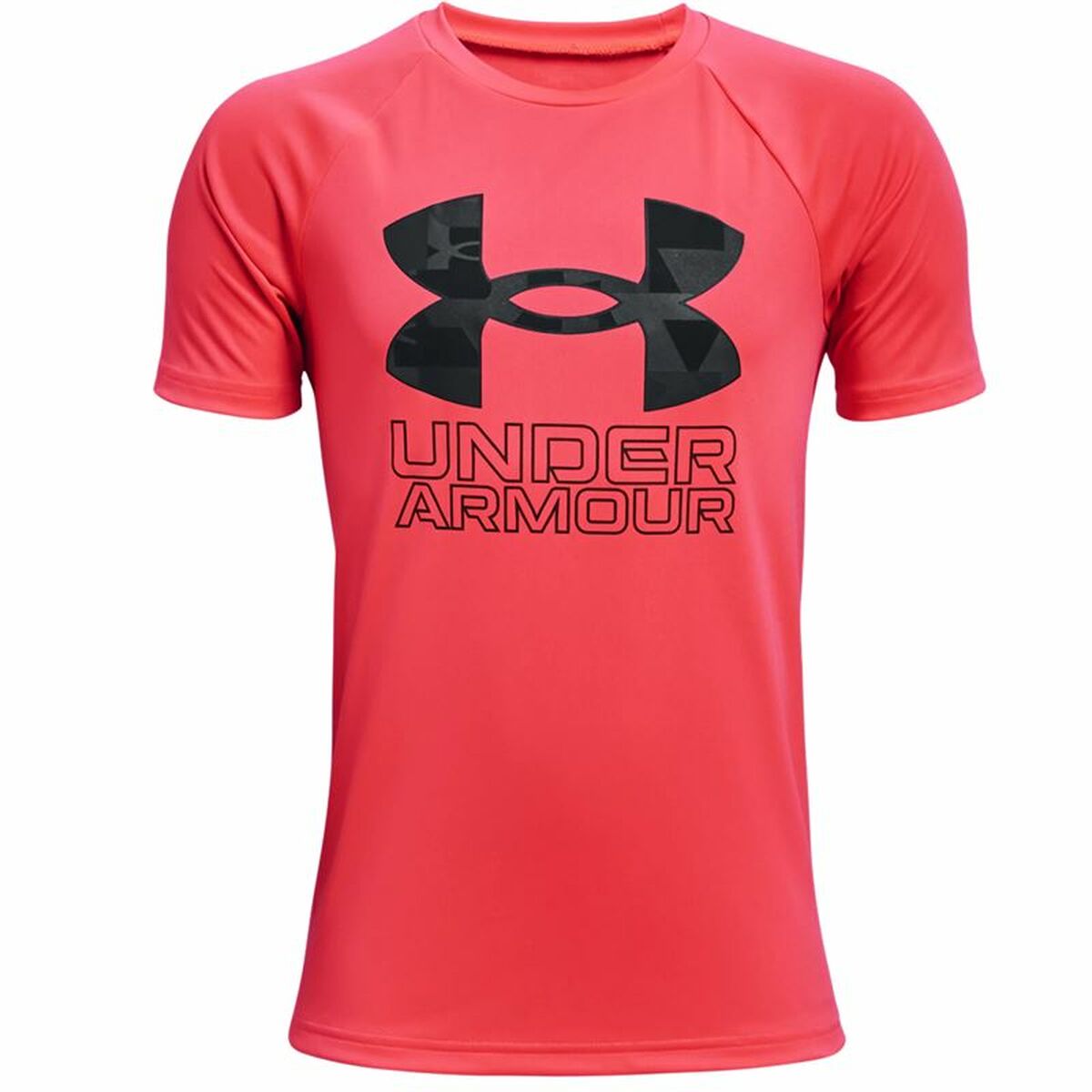 Maglia a Maniche Corte Bambino Under Armour Tech Hybrid Rosso Taglia:XL