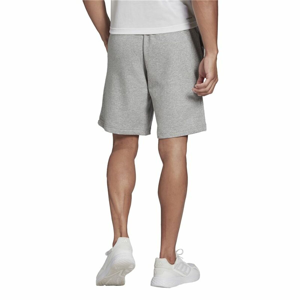 Pantaloni Corti Sportivi da Uomo Adidas Feelcomfy Grigio Taglia:L - Image 3