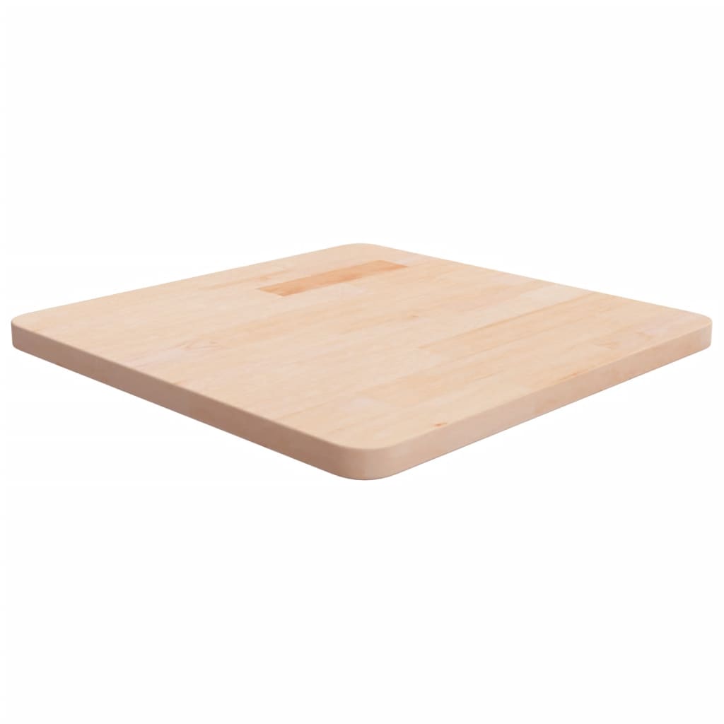 vidaXL Tablero de mesa cuadrada madera roble sin tratar 50x50x2,5 cm